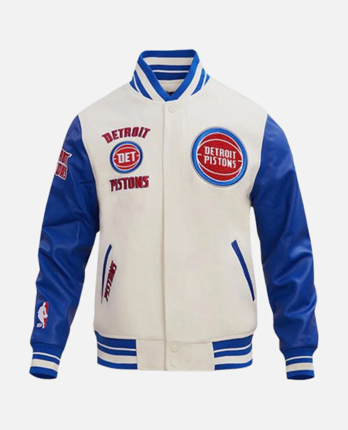 NBA Detroit Pistons Men's Blue Varsity Jacket