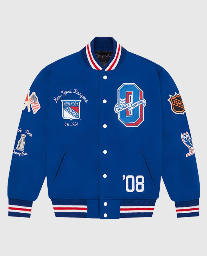 New York Rangers OVO Varsity Jacket