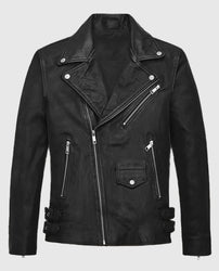 Nicholas Hoult Biker Leather Jacket