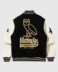 Bape A Bathing Ape OVO Varsity Jacket