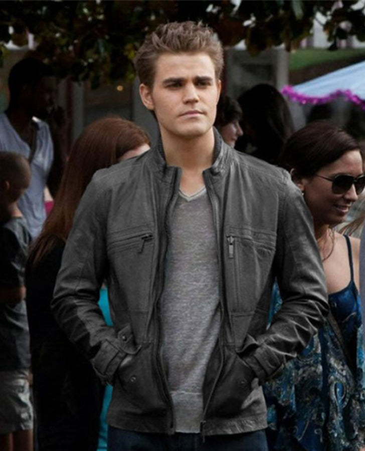 Paul Wesley Vampire Diaries Leather Jacket