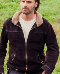 Walking Dead Rick Grimes Andrew Lincoln Leather Jacket