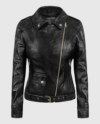 Sarah Connor Terminator Genisys Black Leather Jacket