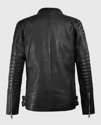 Shotgun Black Moto Leather Jacket
