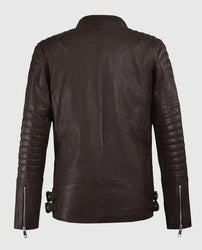 Shotgun Brown Moto Leather Jacket