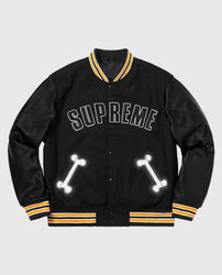 Supreme Bone Letterman Varsity Jacket
