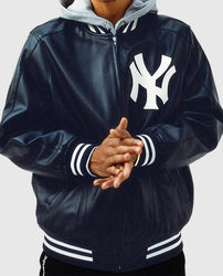 Supreme NY Yankees Varsity Leather Jacket