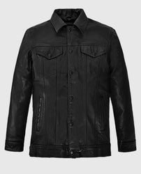 Tom Holland Uncharted Black Leather Jacket