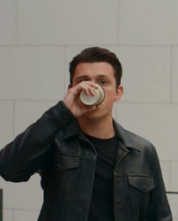 Tom Holland Uncharted Black Leather Jacket