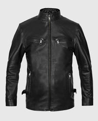 Vin Diesel Fast And Furious 6 Black Leather Jacket