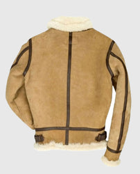 Women's B3 Bomber Suede Leather Shearling Jacket