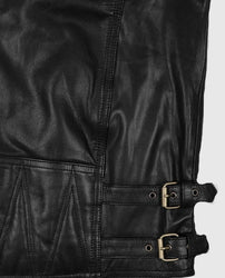Men's Black Motorcycle Leather Jacket