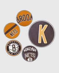 NBA Brooklyn Nets Men's Brown Varsity Jacket