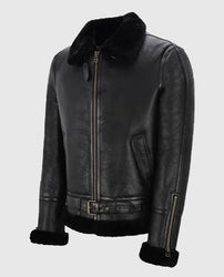 Men's Belted B3 Sheepskin Shearling Jacket