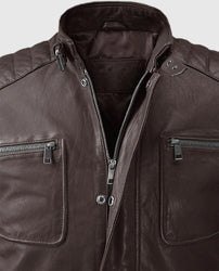 Firefly Moto Brown Biker Leather Jacket
