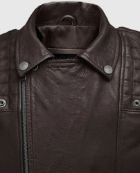 Ironwood Brown Biker Leather Jacket