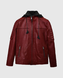 Men's Rodeo Hooded Leather Jacket